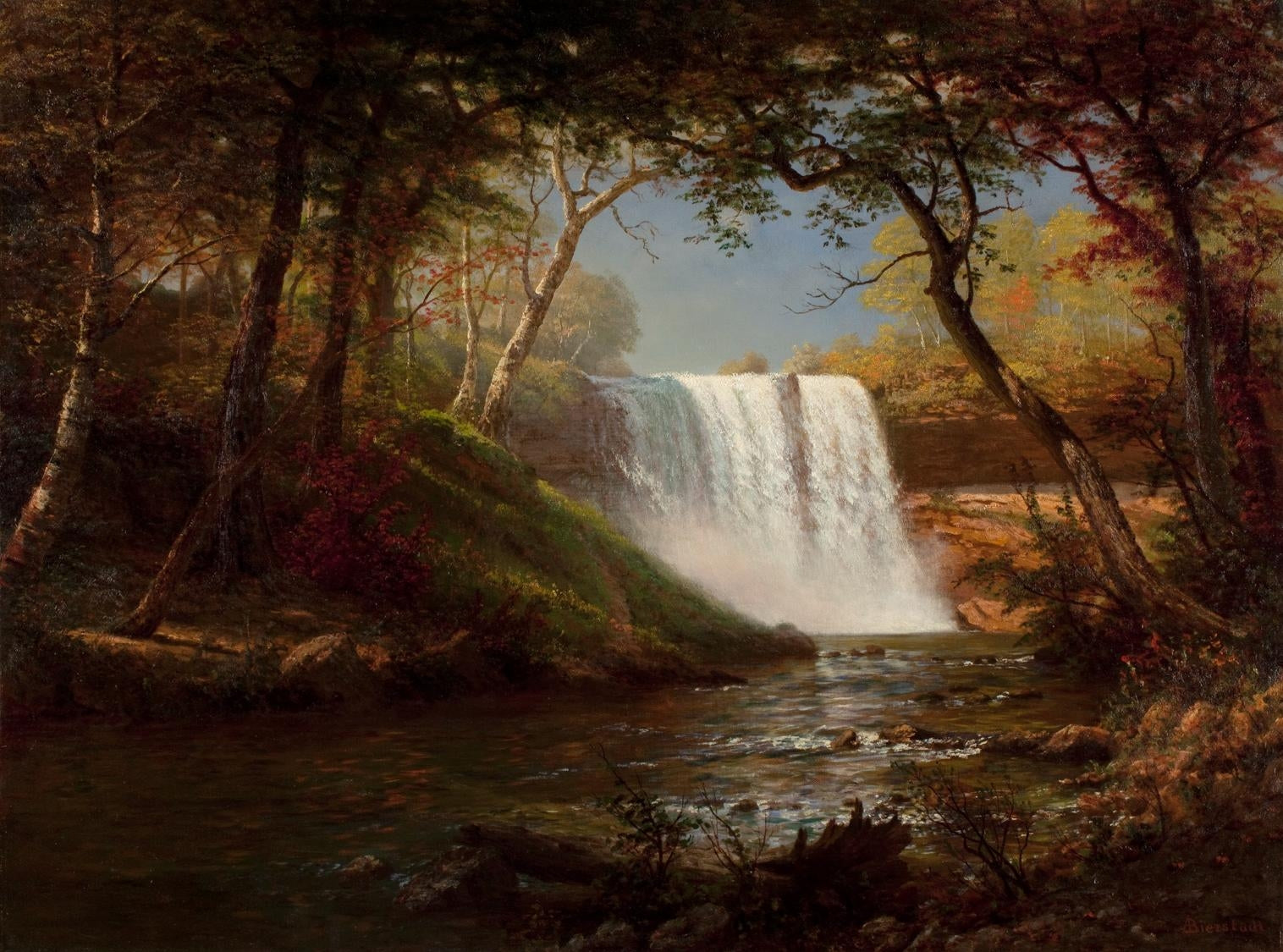 Chutes de Minnehaha - Albert Bierstadt