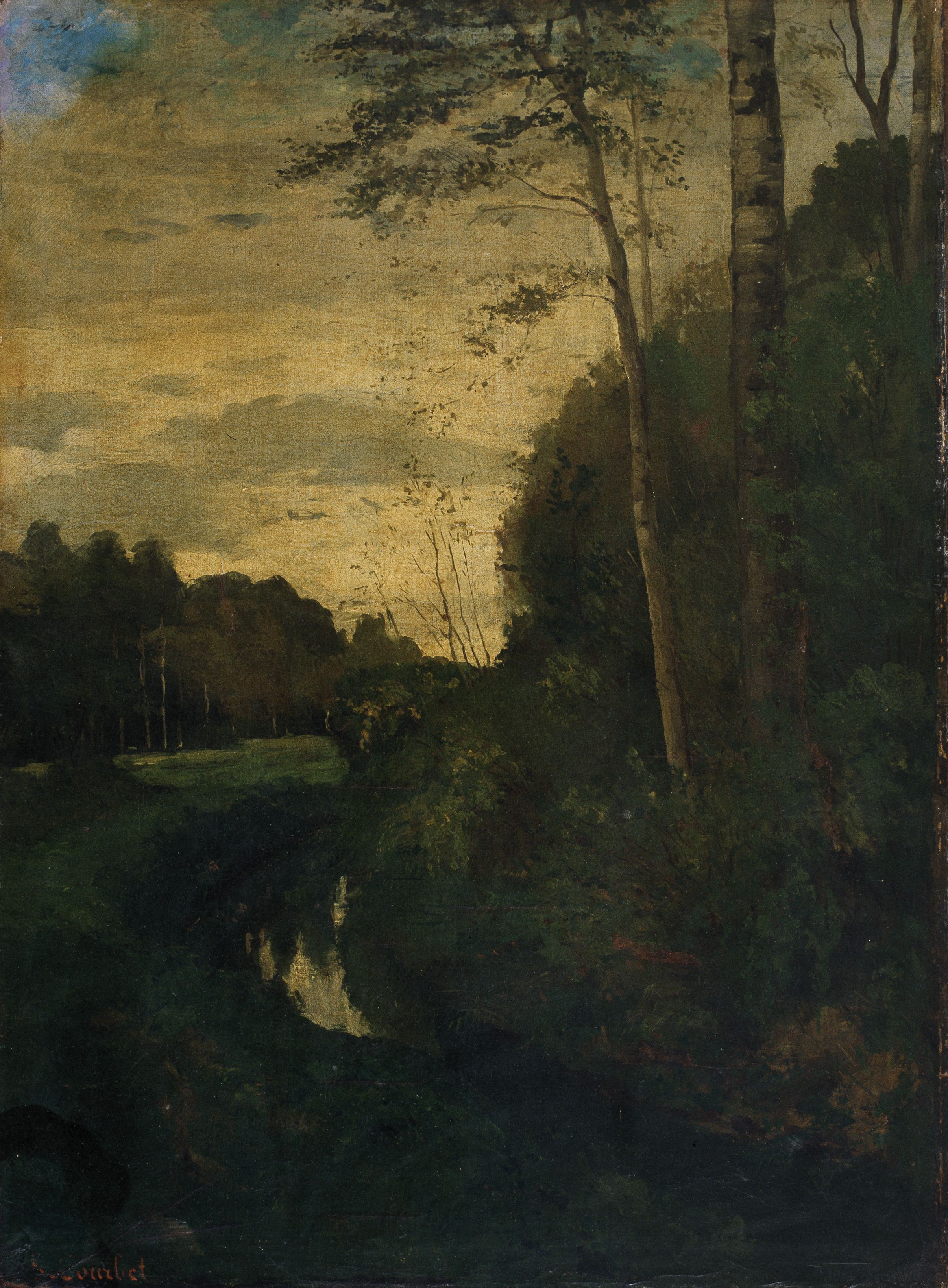 Le ruisseau - Gustave Courbet