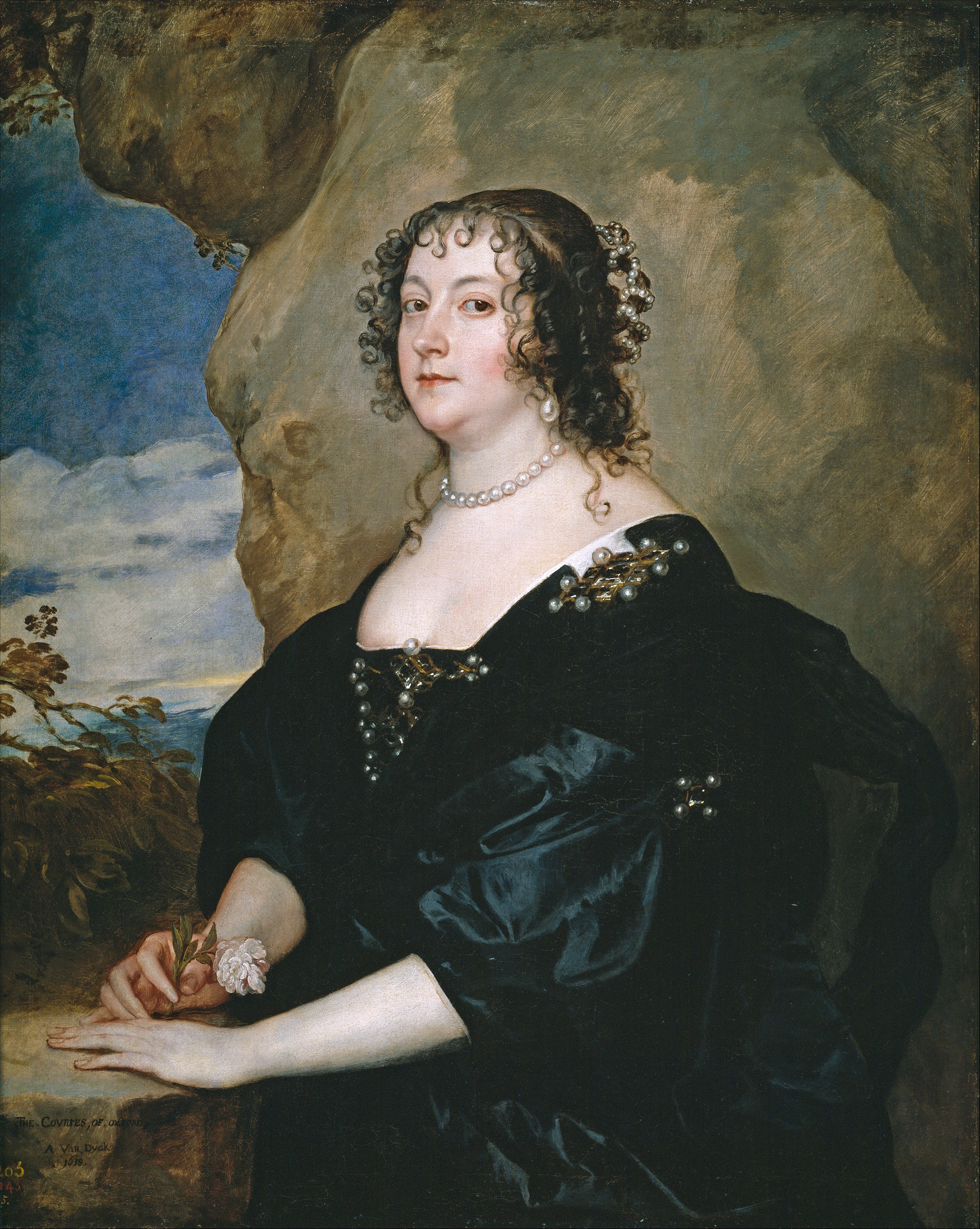 Beatriz van Hemmema, comtesse d'Oxford (anciennement appelée Diana Cecil) - Antoine van Dyck
