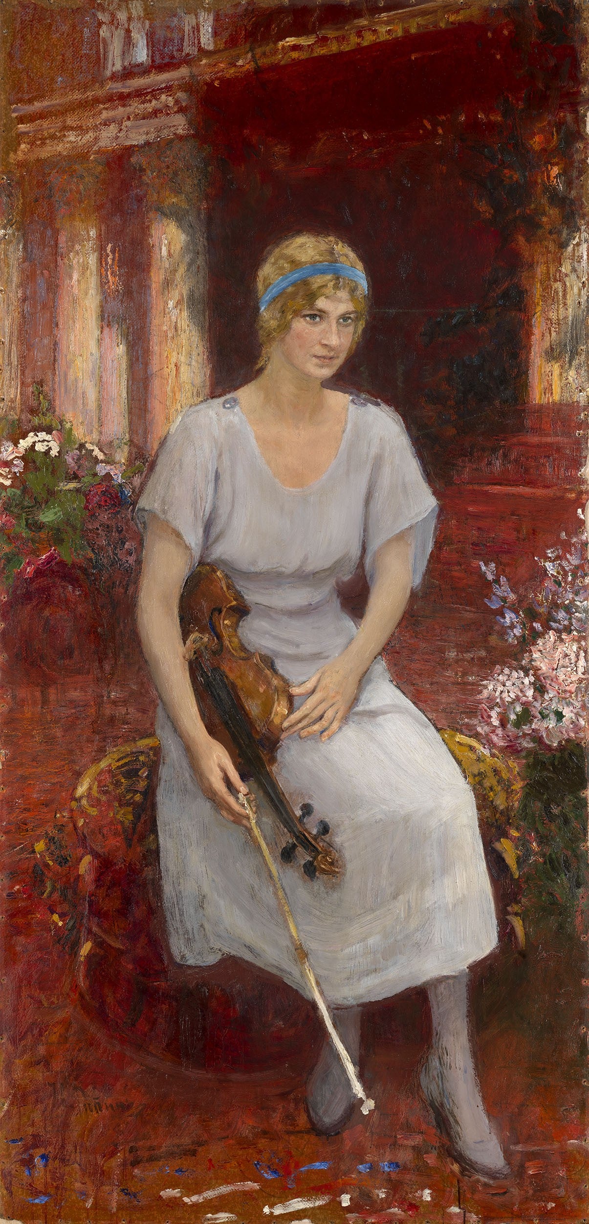 Portrait de la violoniste Cecilia Hansen - Ilya Repin