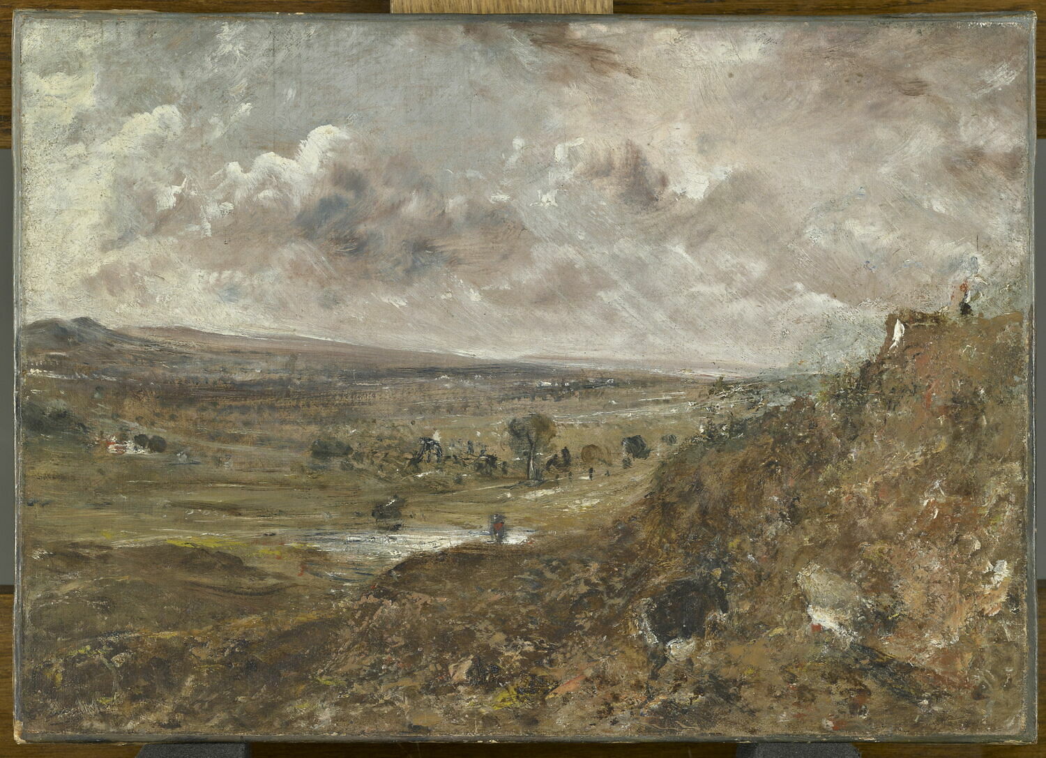 Vue de Hampstead Heath ; Effet d'orage - John Constable