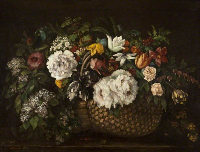 Paniers de fleurs - Gustave Courbet