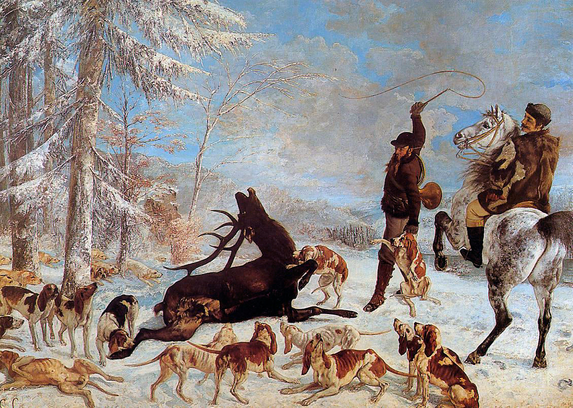 L'Hallali du cerf - Gustave Courbet