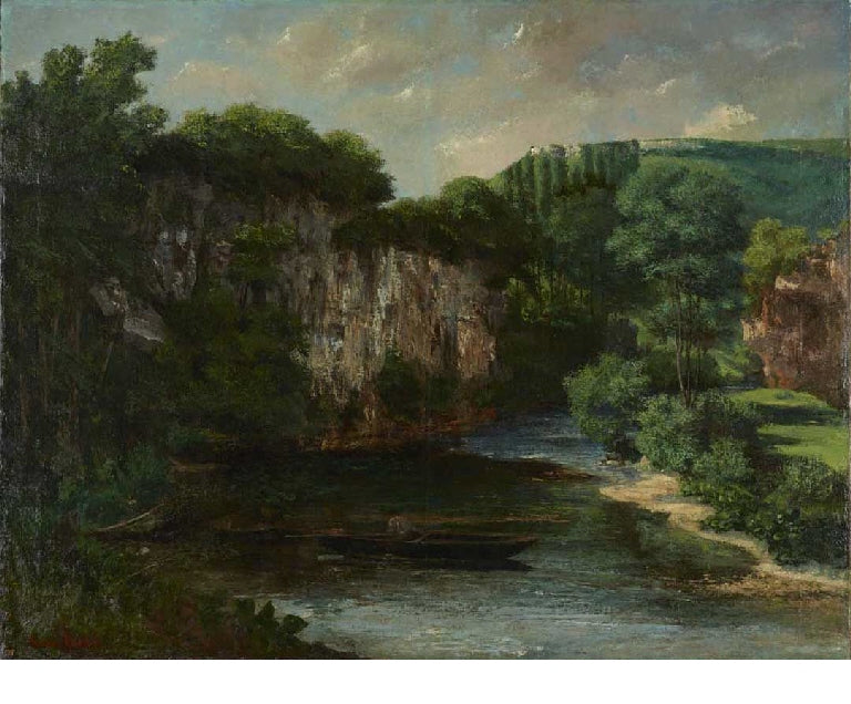 La roche Oraguay, vallon de Maisières, Doubs - Gustave Courbet