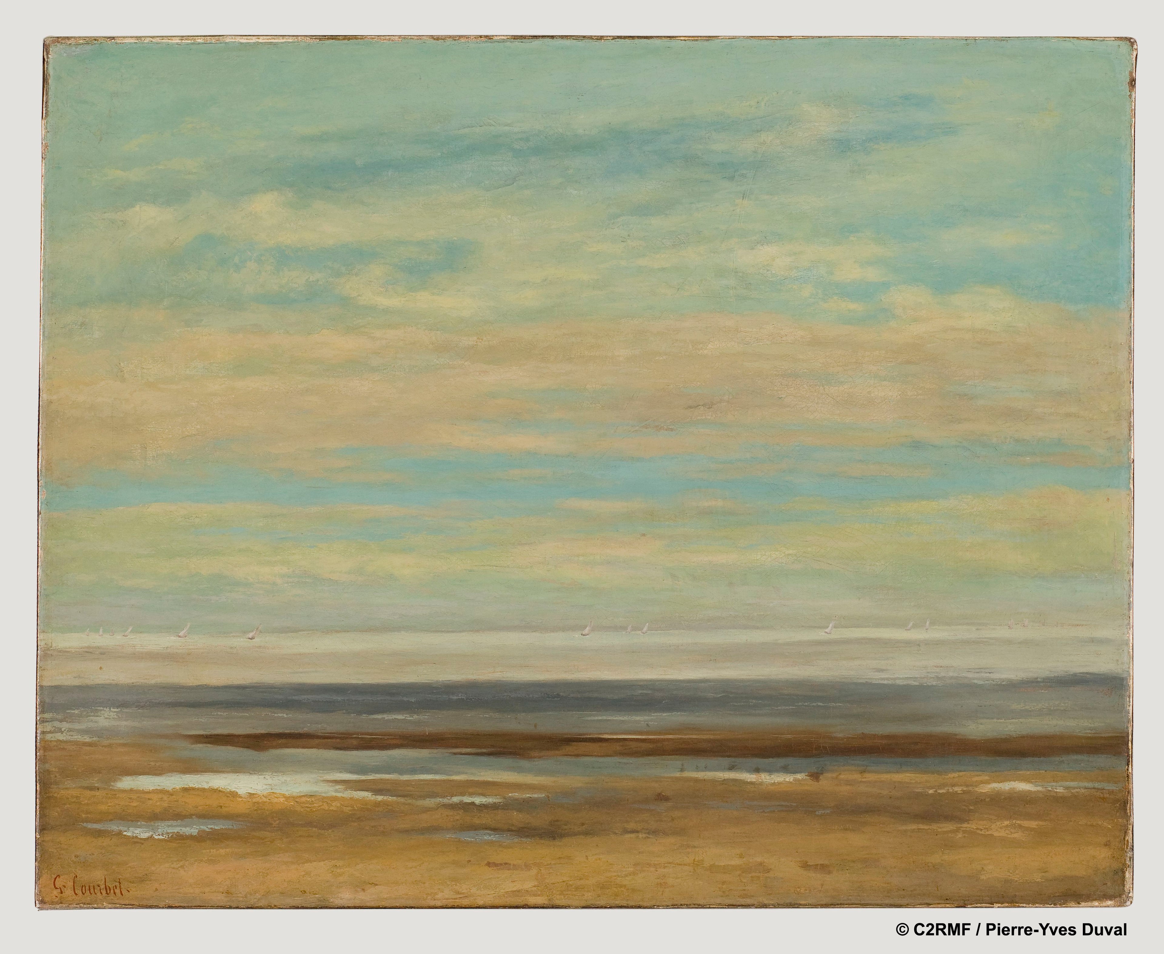 Mer calme à Palavas - Gustave Courbet