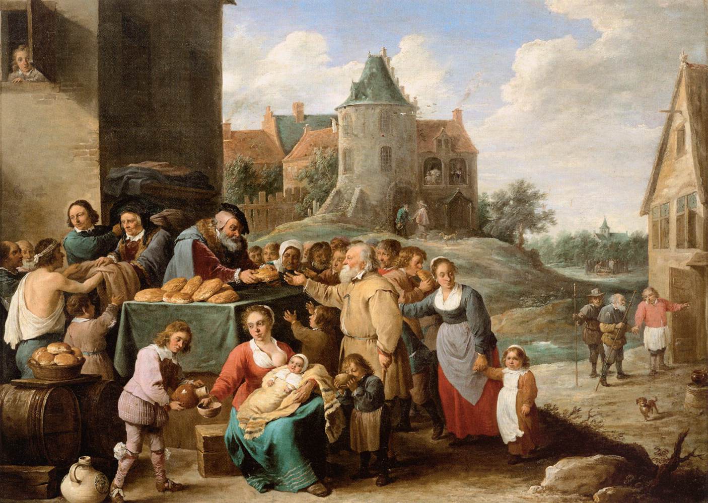 Les Sept Œuvres de miséricorde - David Teniers le Jeune