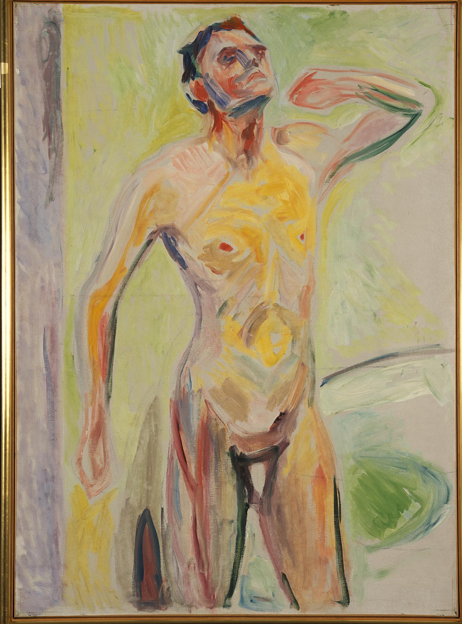 Reproduction du tableau « Nu masculin - Edvard Munch » par Alpha Reproduction en peinture à l’huile