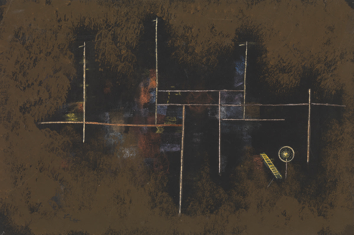 yeni bir bina için iskele - Paul Klee
