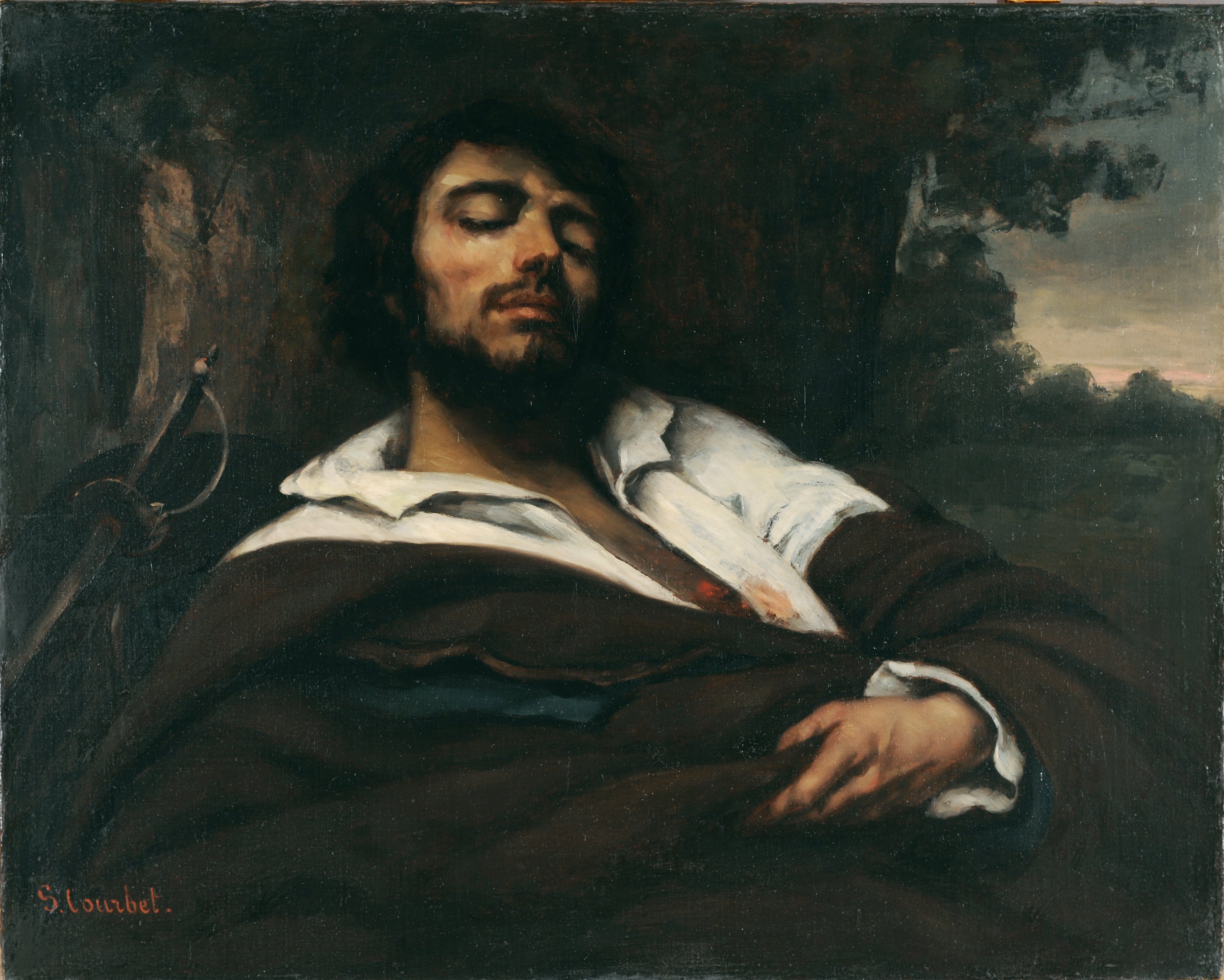 L'homme blessé - Gustave Courbet