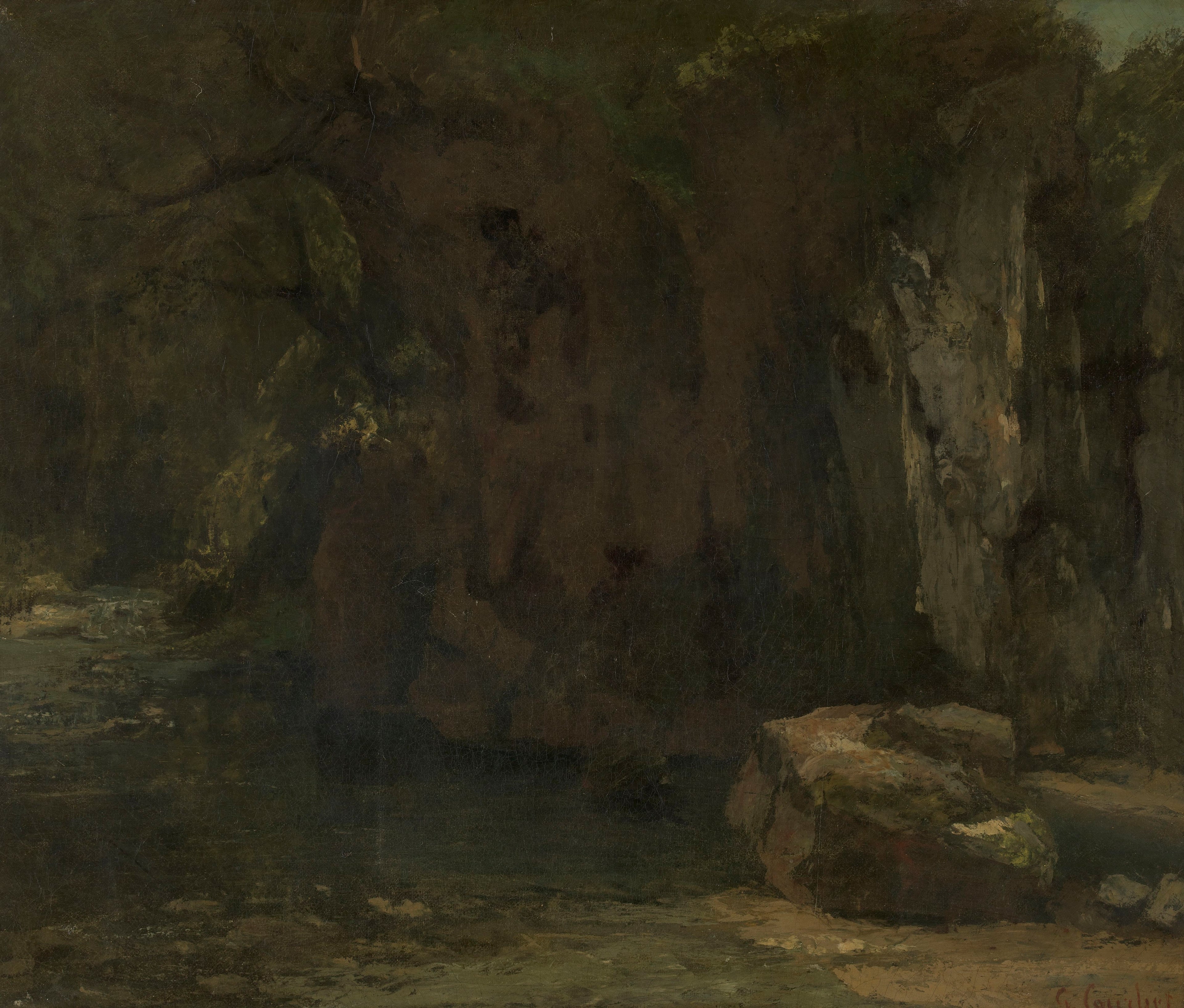 Les rochers de la Loue - Gustave Courbet