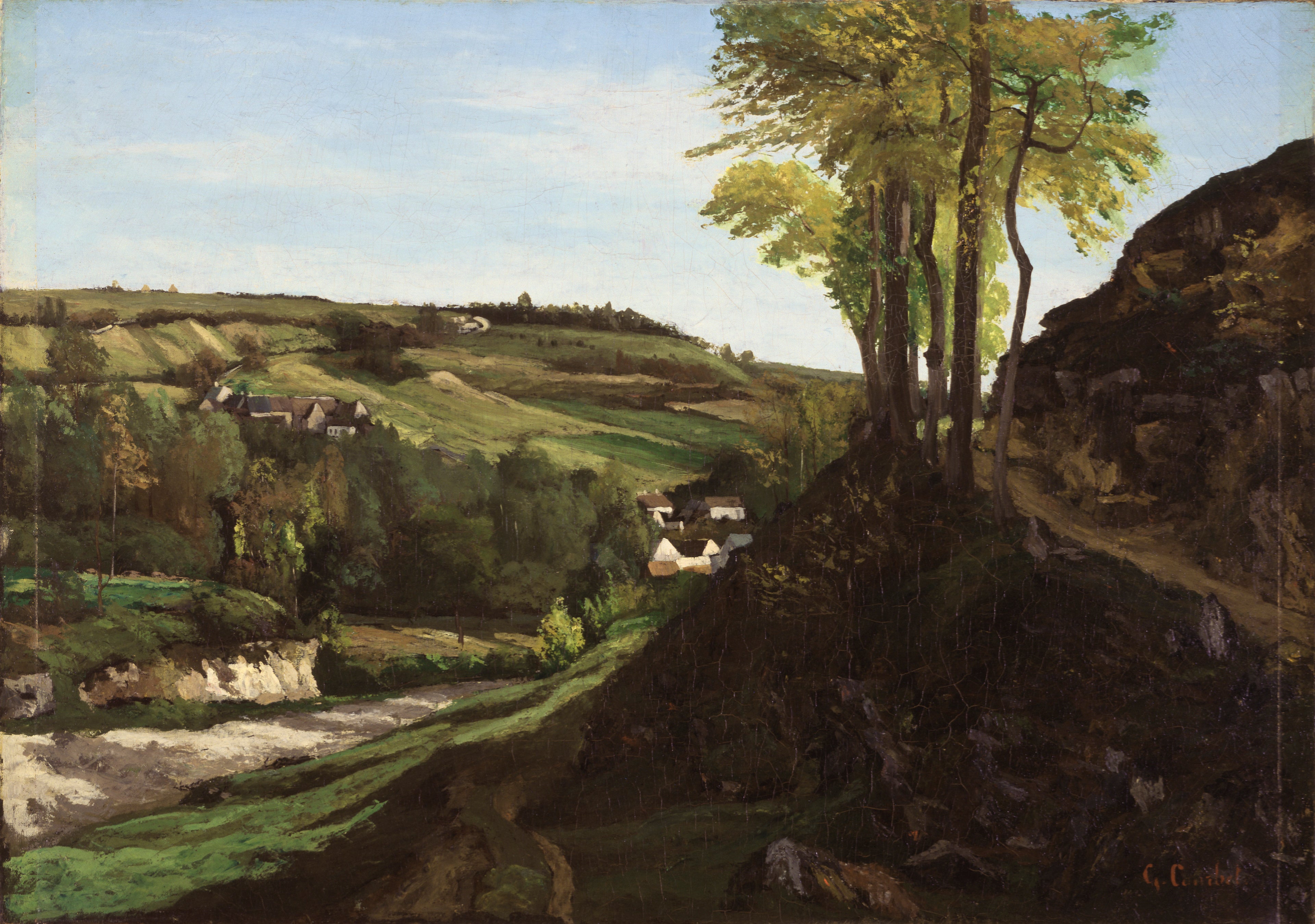 La Vallée d'Ornans - Gustave Courbet