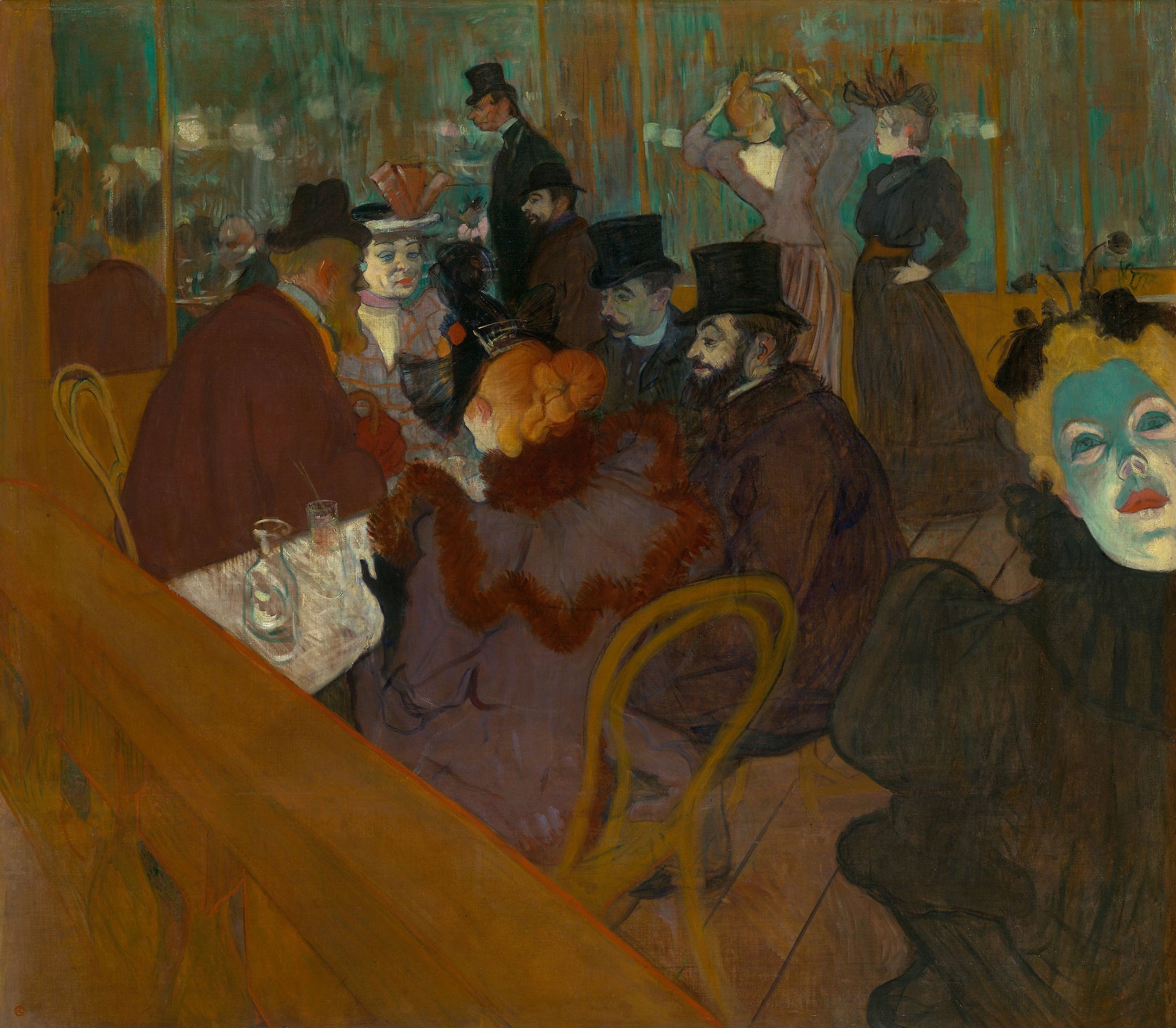 Kırmızı Değirmen'de - Henri de Toulouse-Lautrec