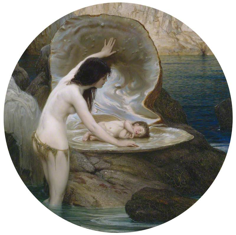 Un bébé d'eau - Herbert Draper