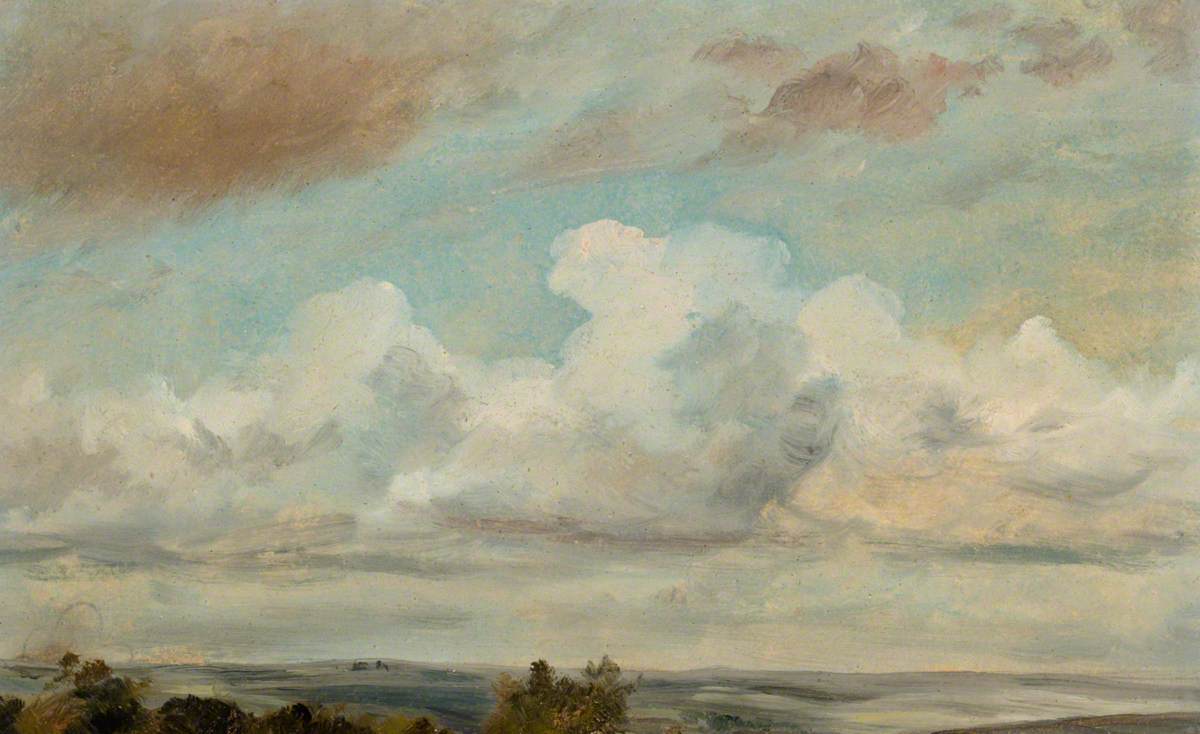 Nuages cumulus au-dessus d'un paysage - John Constable