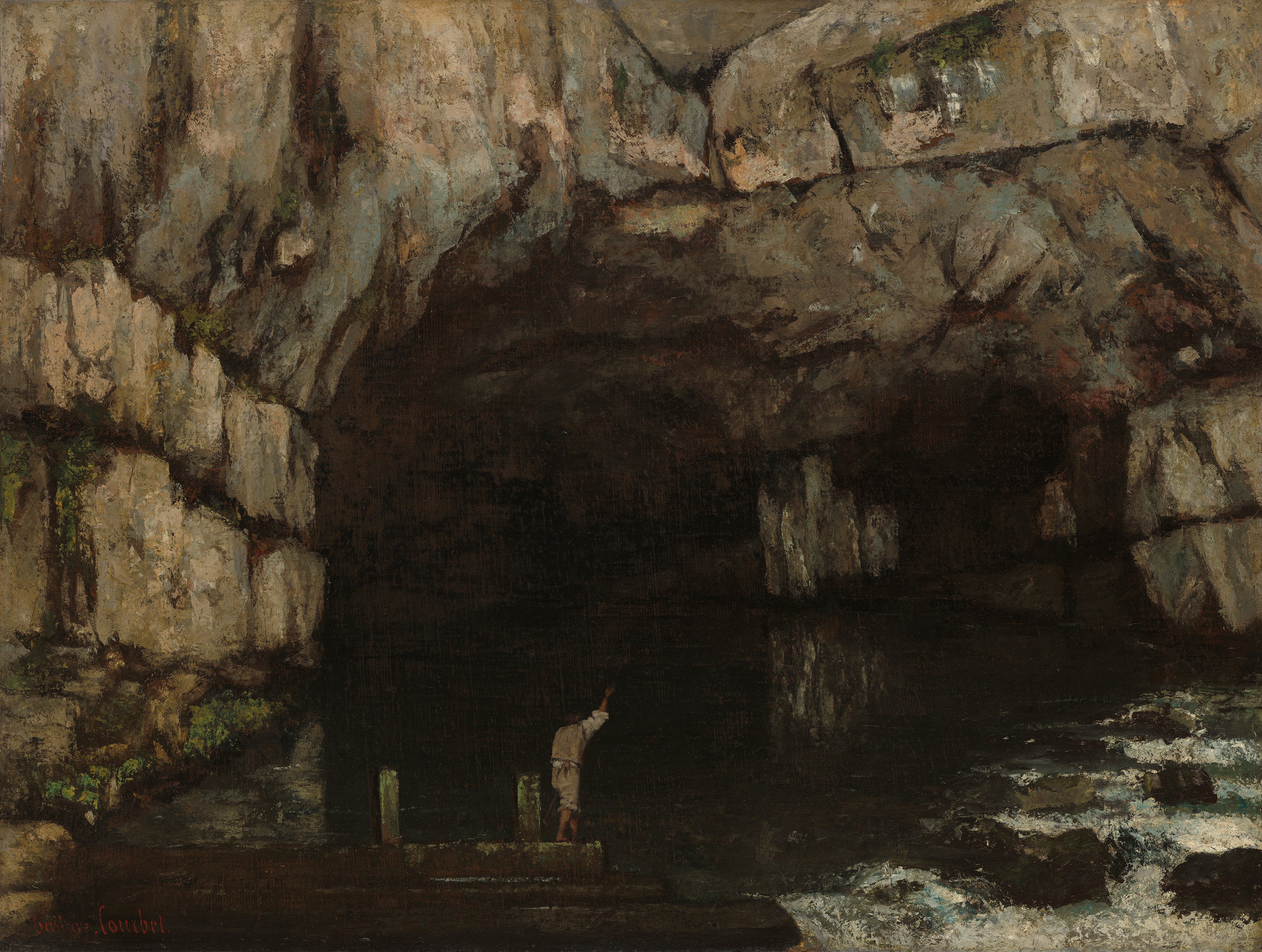 La Grotte de la Loue - Gustave Courbet