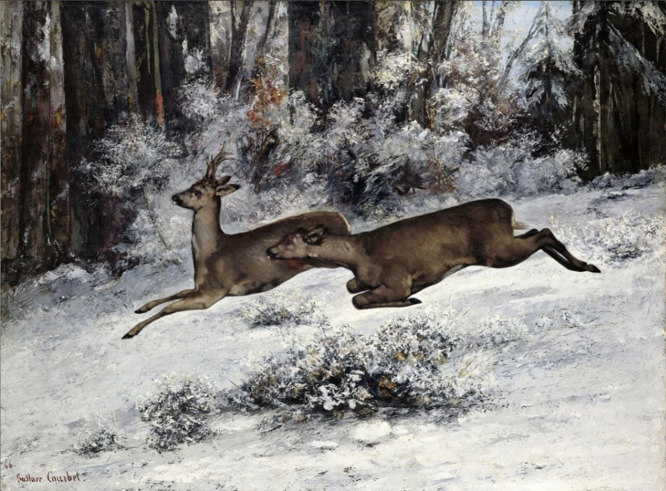 Le Change, épisode de chasse en Franche-Comté - Gustave Courbet