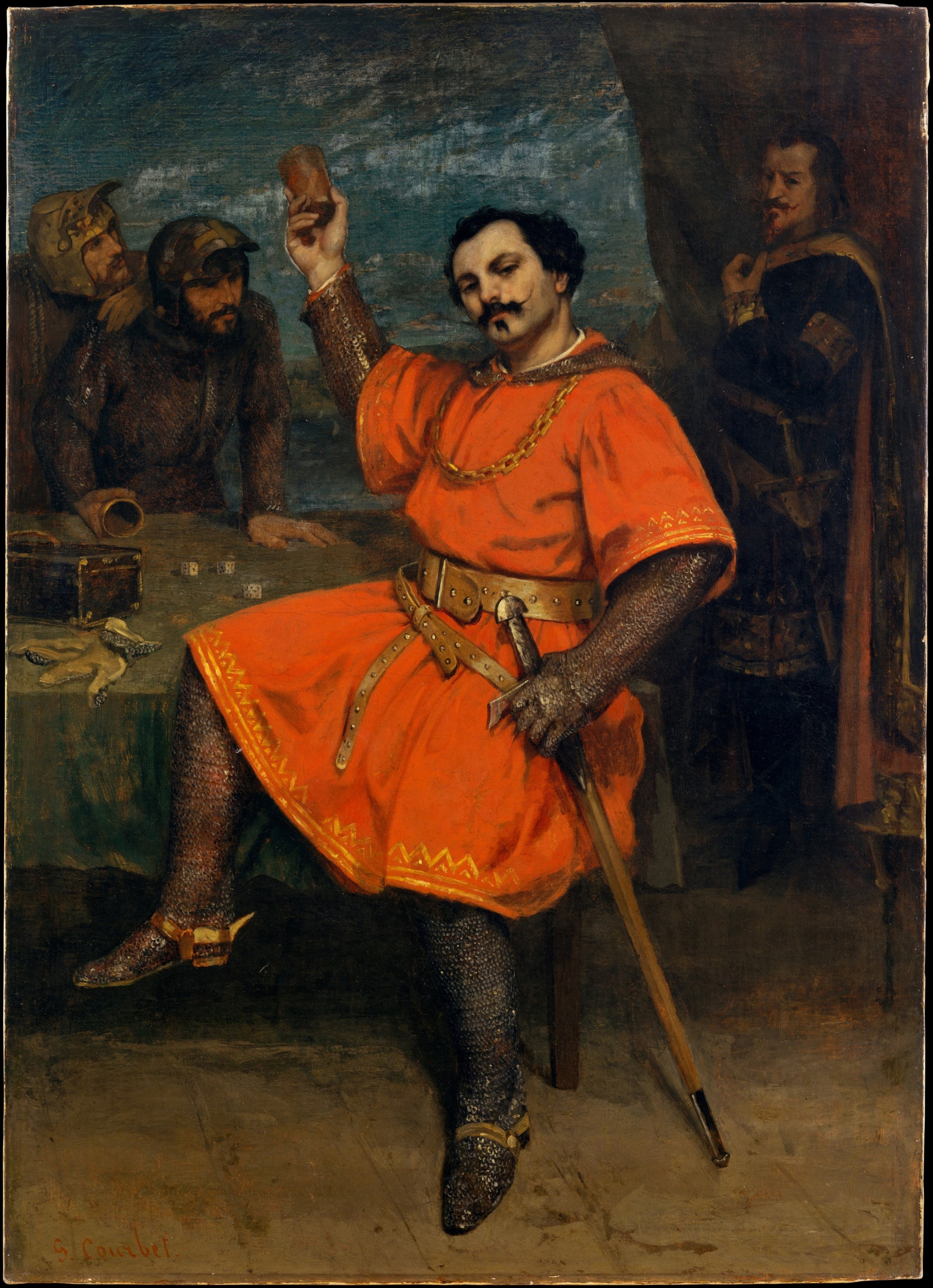 Louis Gueymard dans le rôle de Robert le Diable - Gustave Courbet