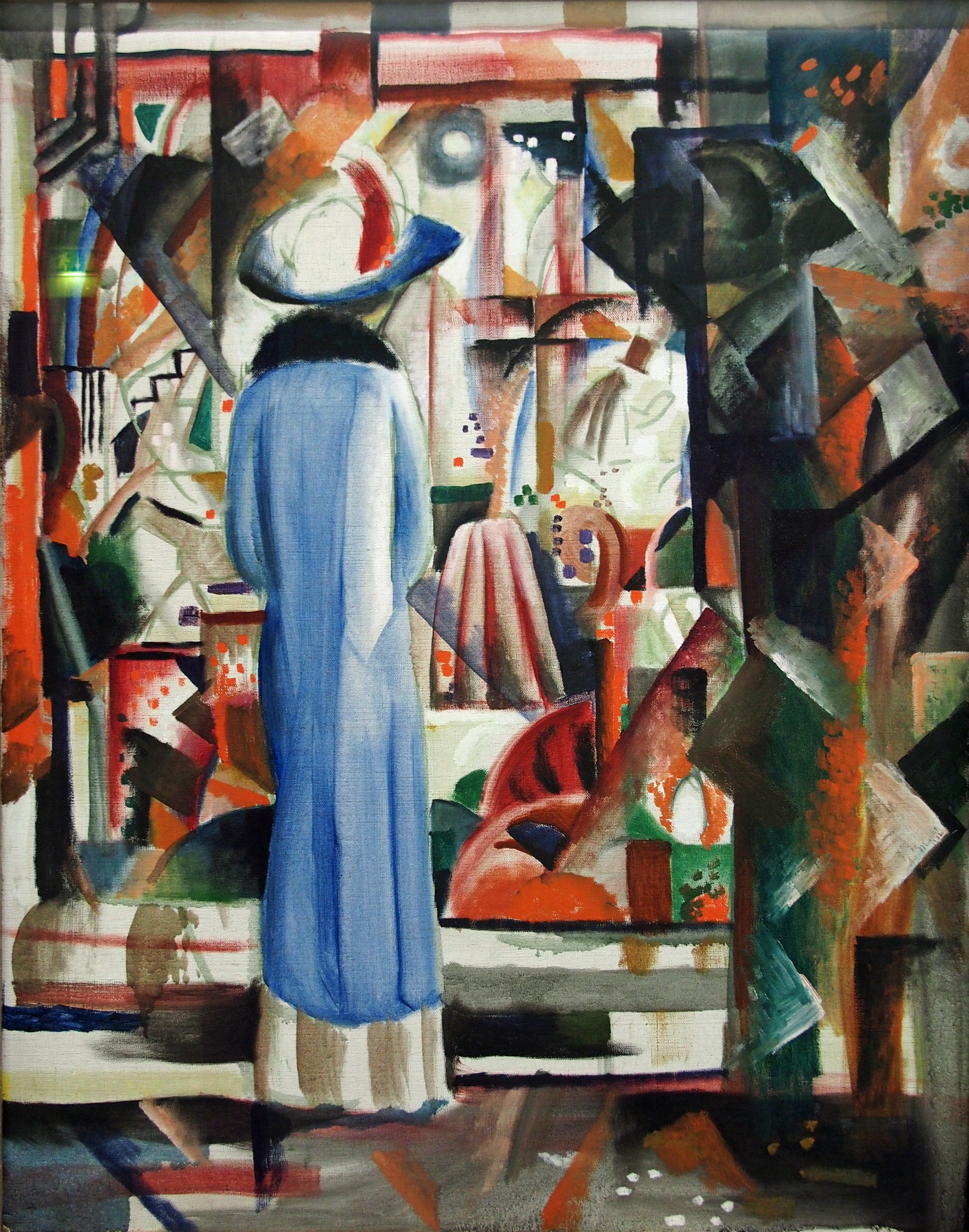 Reproduction du tableau « Grande Vitrine brillante - August Macke » par Alpha Reproduction en peinture à l’huile