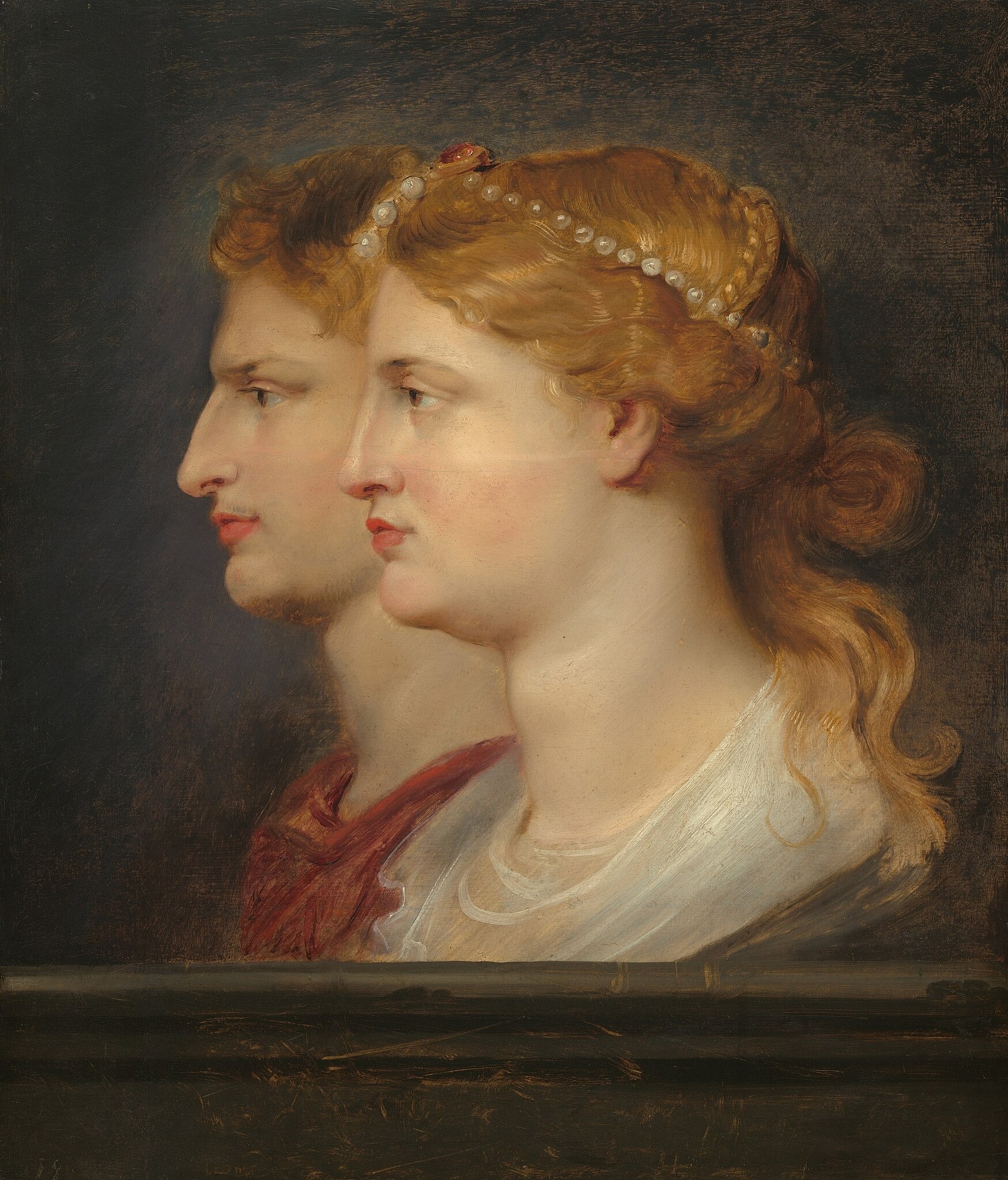 Romalı general Germanicus'un (M.Ö. 15-19) ve eşi Agrippine Maior'un (?-33) çift portresi - Peter Paul Rubens