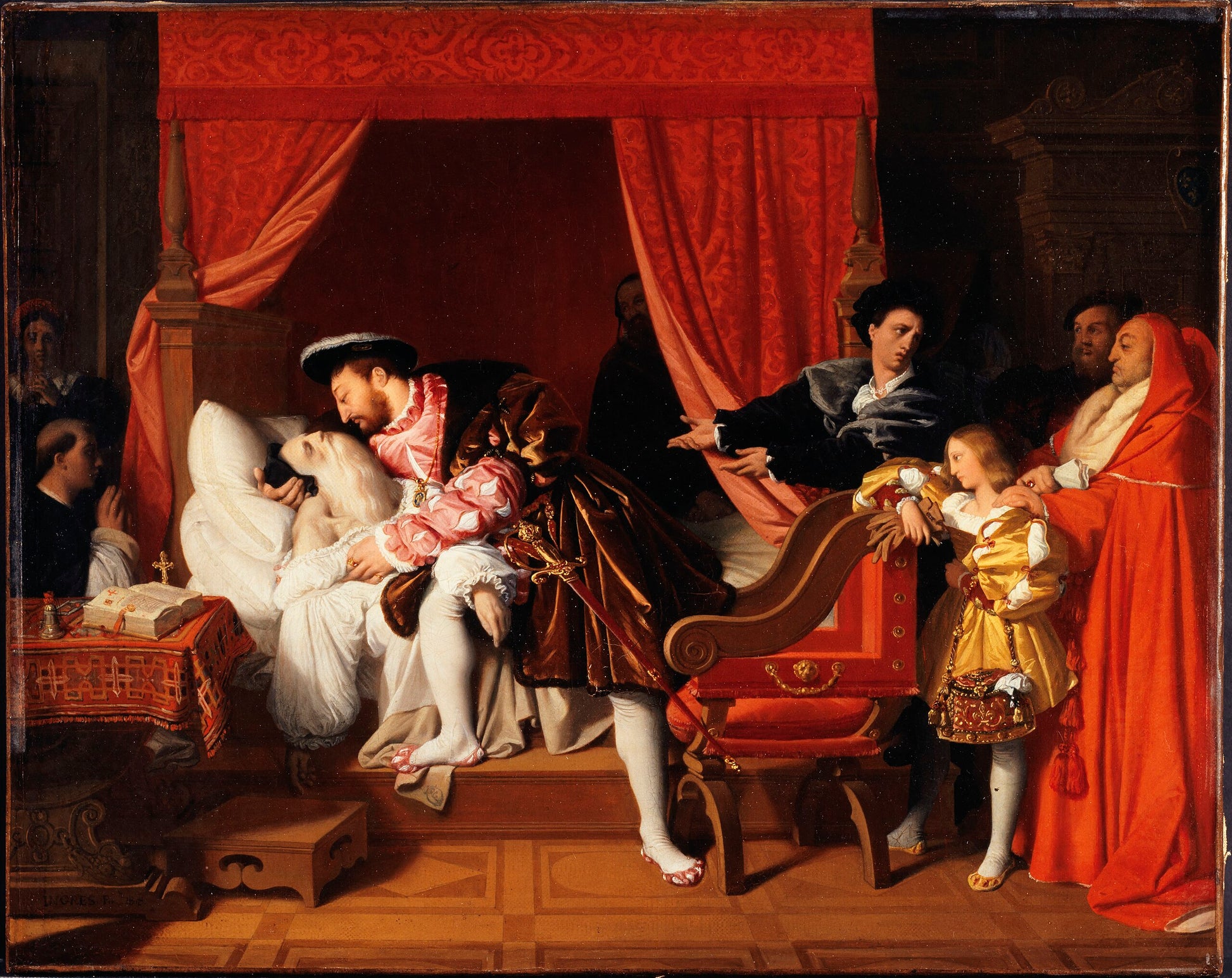 Leonardo da Vinci'nin Ölümü - Jean-Auguste-Dominique Ingres