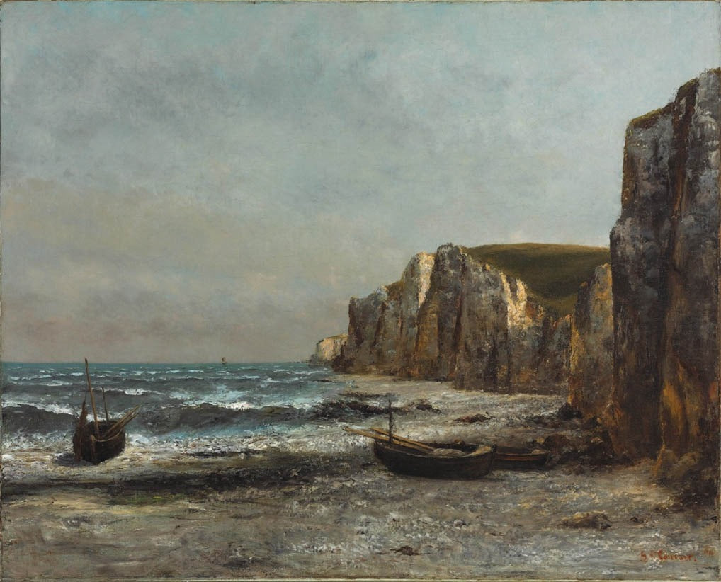 Les roches d'Étretat - Gustave Courbet