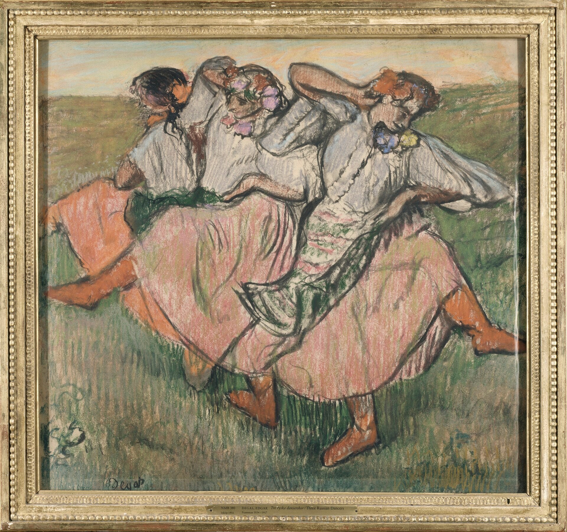 Üç Rus Dansçısı - Edgar Degas
