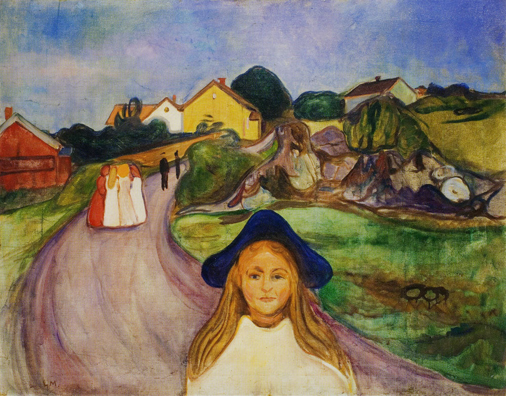 Åsgårdstrand Caddesi - Edvard Munch