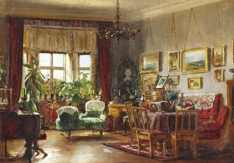 Sanatçının çocukluk evinin içi, Strandgade 30, Christianshavn - Peder Severin Krøyer