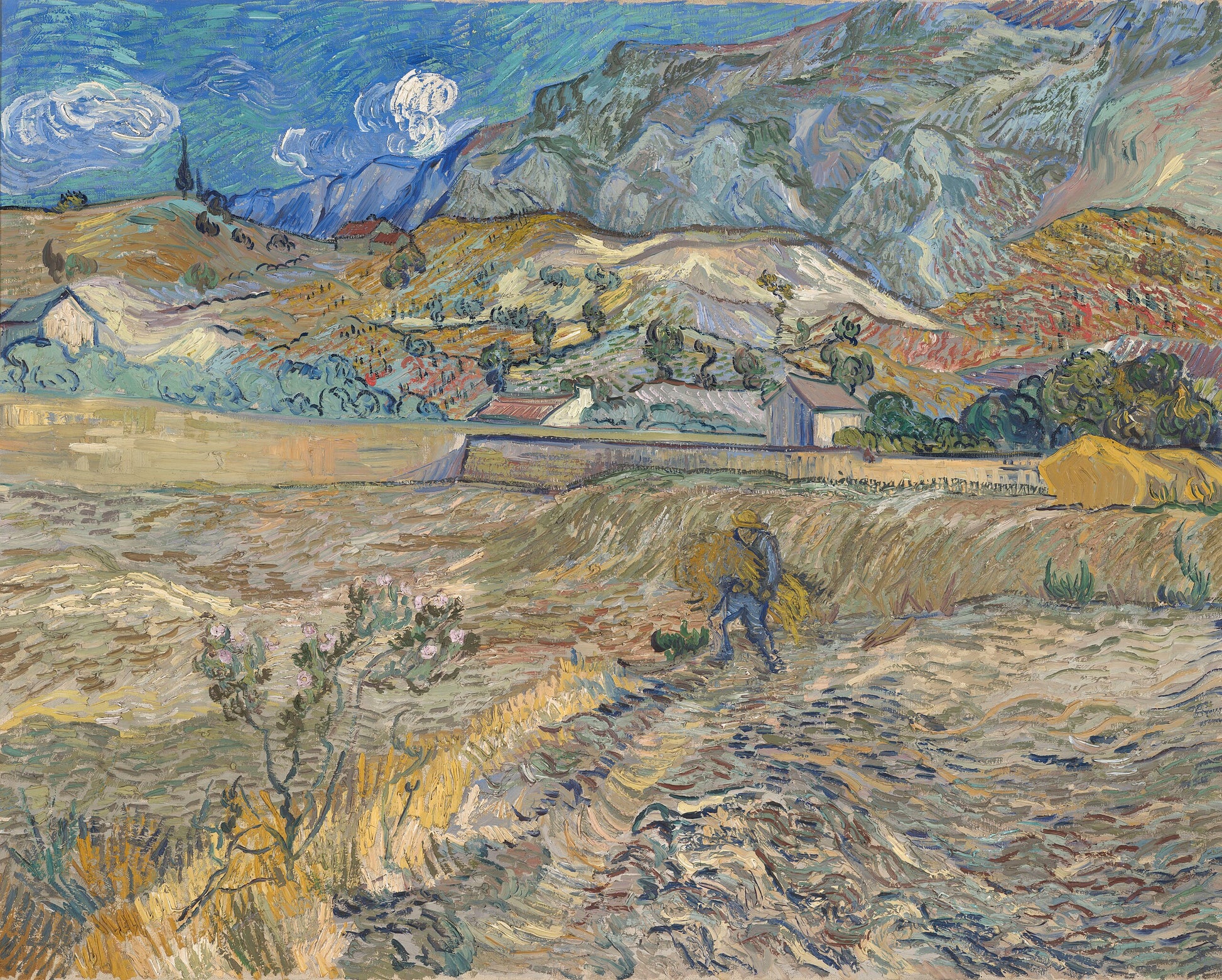 Saint-Rémy'de Manzara - Vincent van Gogh