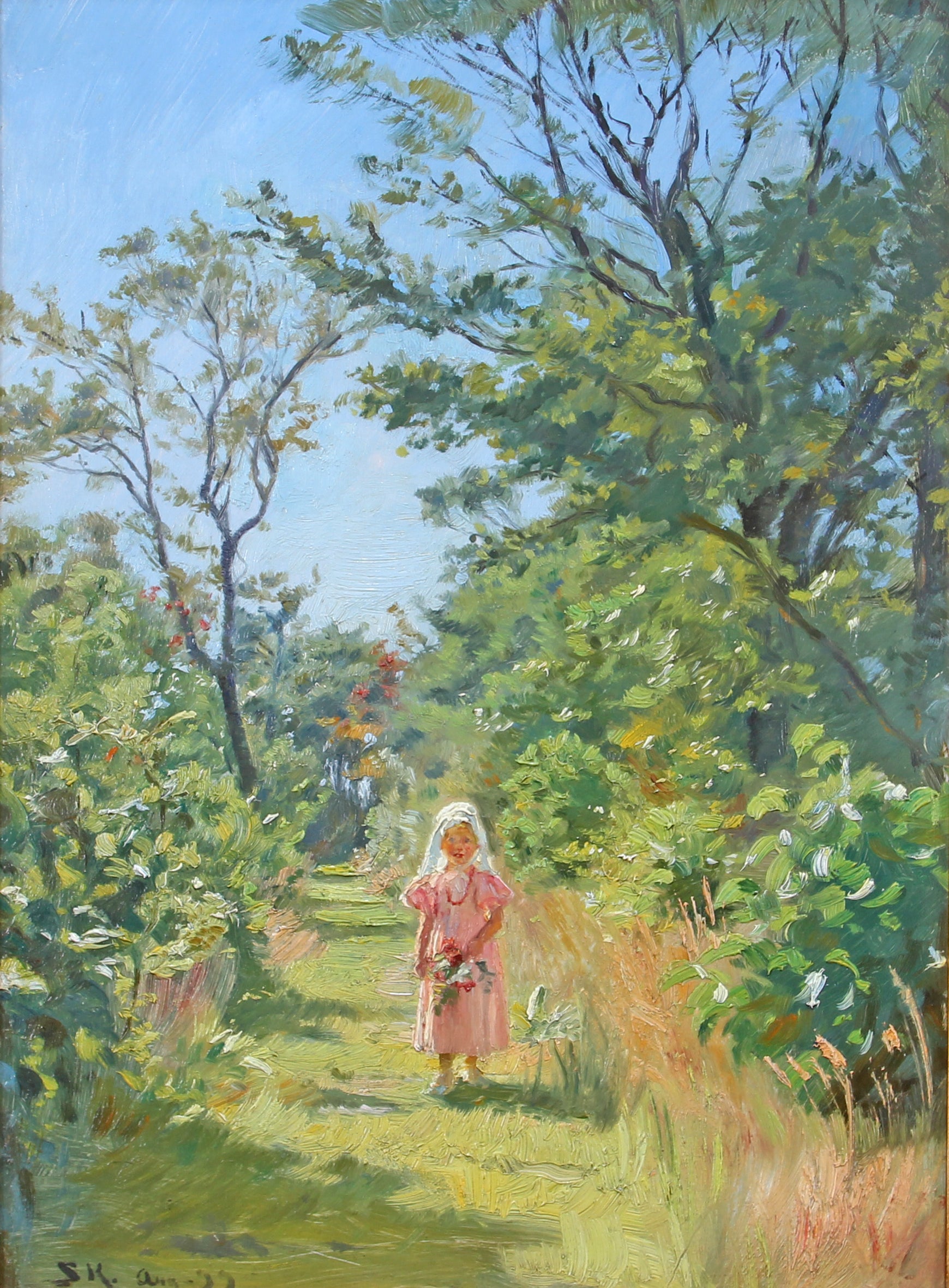 Vibeke Krøyer dans la plantation - Peder Severin Krøyer