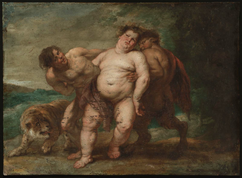 Sarhoş Bacchus ile Faun ve Satir - Peter Paul Rubens