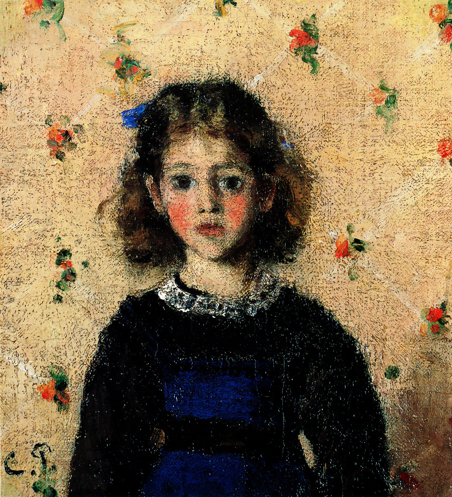 Reproduction du tableau « Portrait de Jeanne Pissarro dit Minette - Camille Pissarro » par Alpha Reproduction en peinture à l’huile
