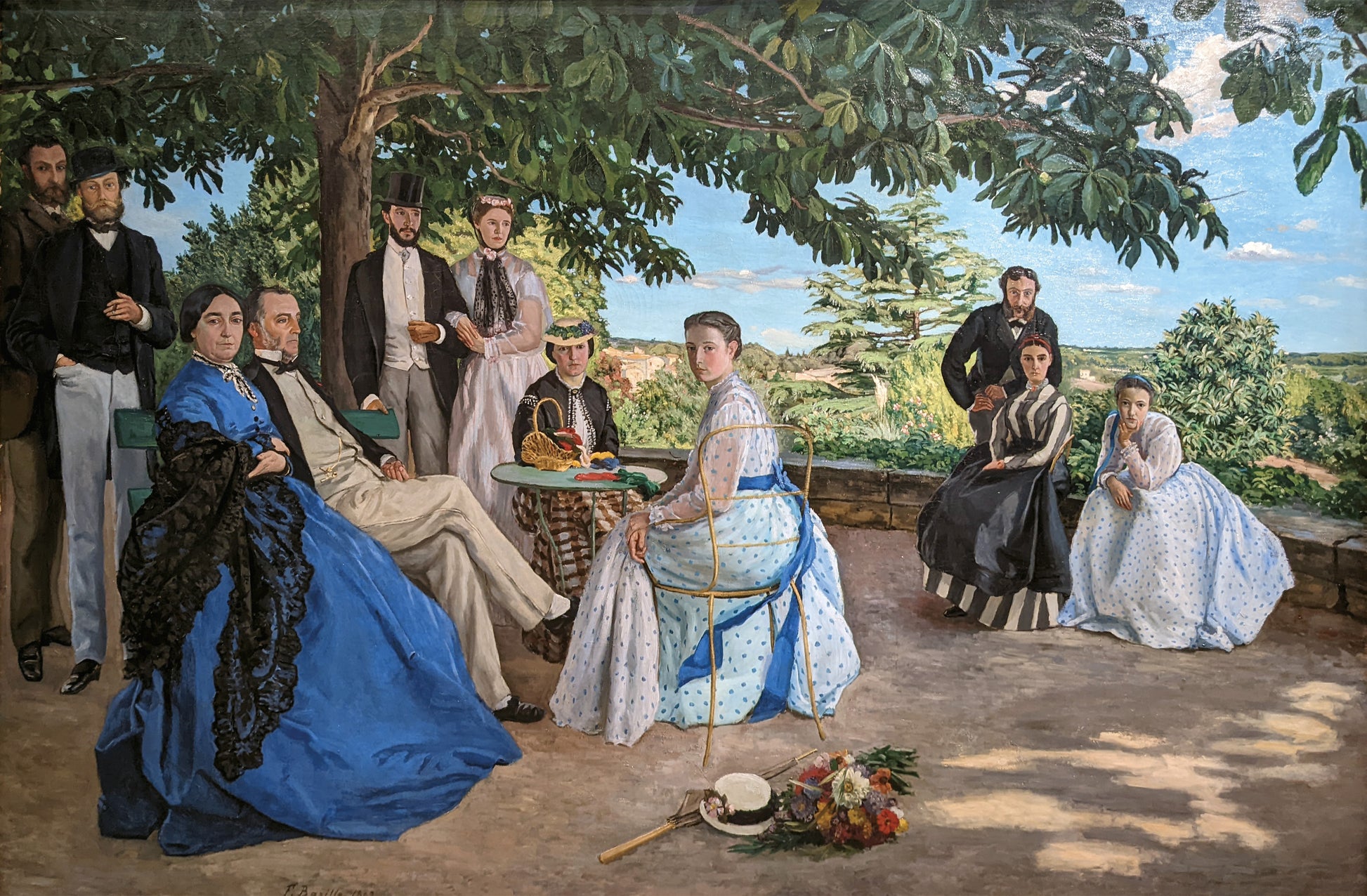 Reproduction du tableau « Réunion de famille - Frédéric Bazille » par Alpha Reproduction en peinture à l’huile