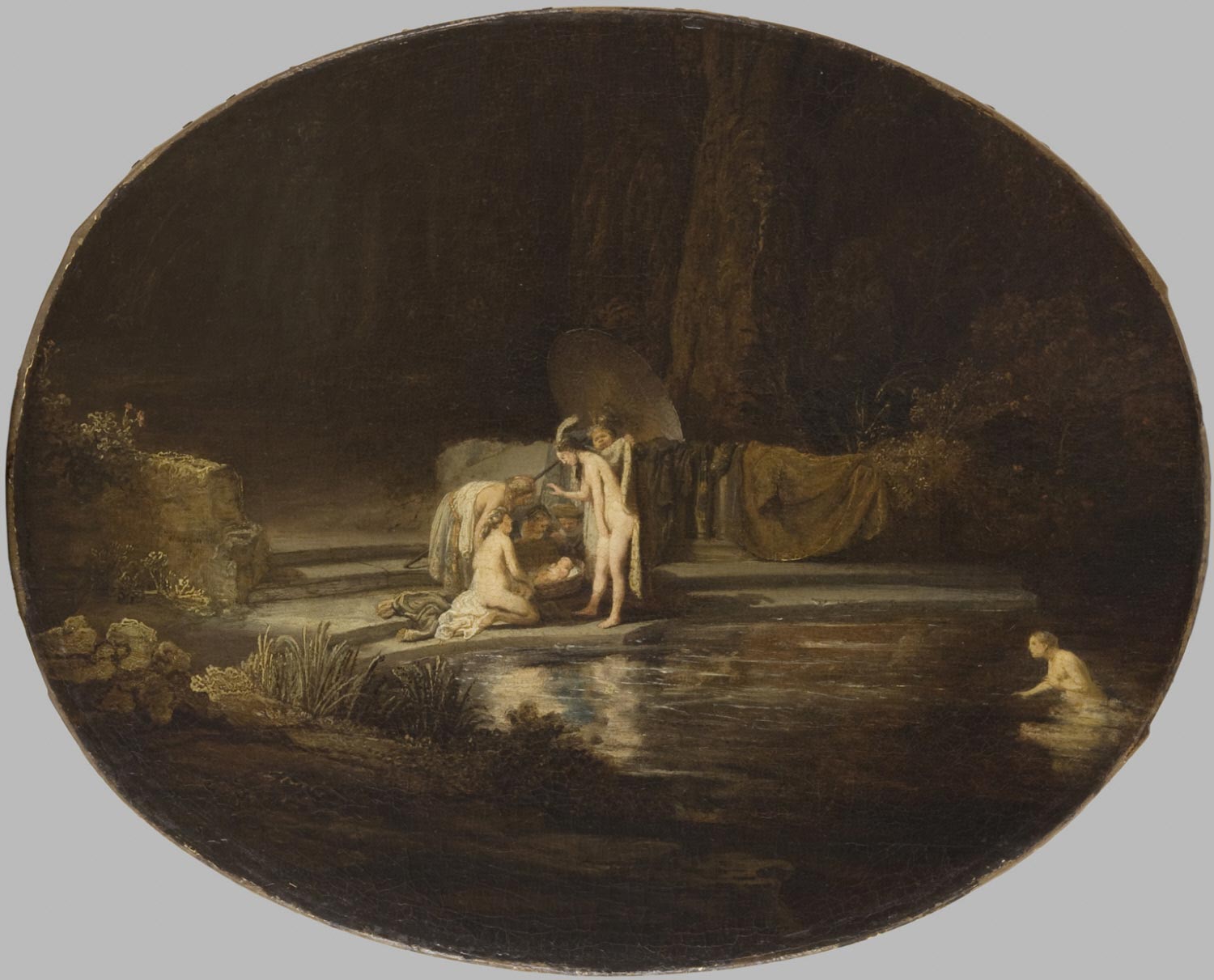 Reproduction du tableau « La découverte de Moïse - Rembrandt » par Alpha Reproduction en peinture à l’huile