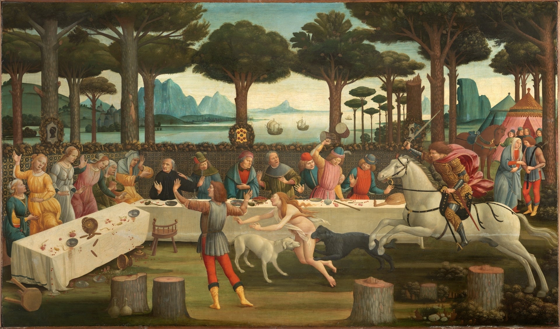 Nastagio degli Onesti'nin Hikayesi - Sandro Botticelli