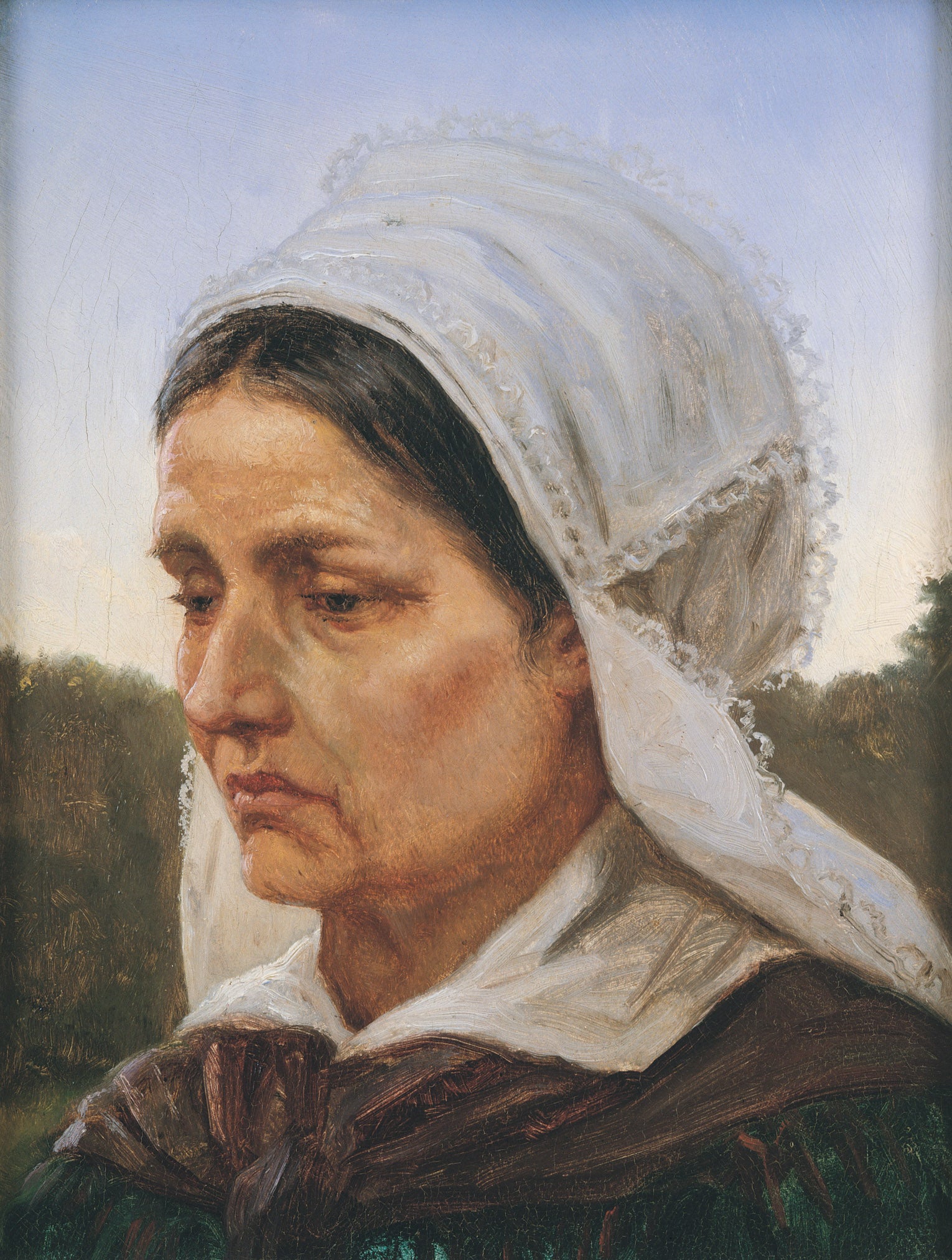 Arildsläge'deki Bir Kadın Çalışması, İsveç'te Kutlama Kıyafetiyle - Peder Severin Krøyer