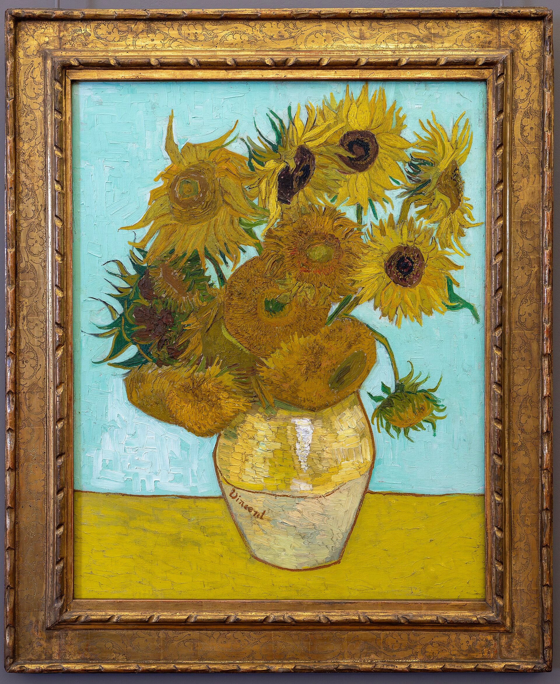 Ayçiçekleri (Natürmort: On iki ayçiçeği bulunan vazo) - Vincent van Gogh