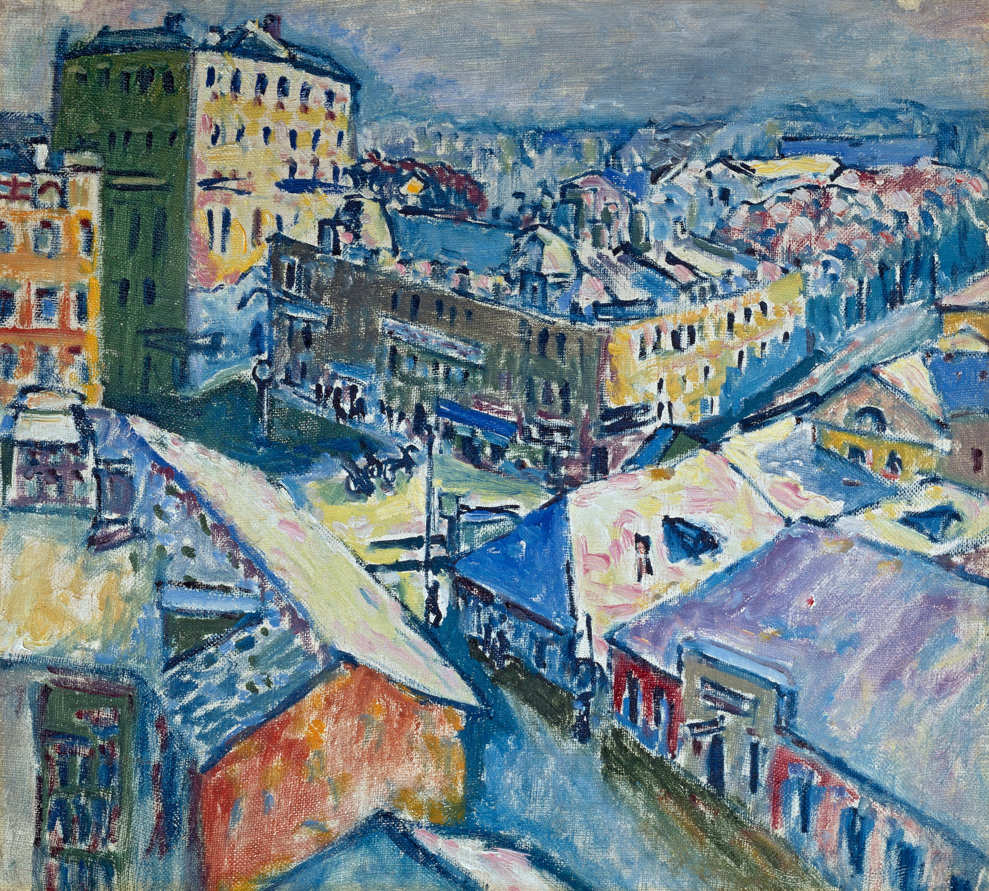 Reproduction du tableau « Place Zoubovsky - Vassily Kandinsky » par Alpha Reproduction en peinture à l’huile