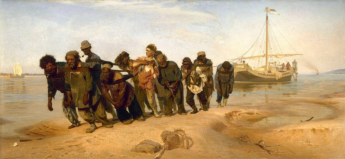 Ilya Repin, Les Bateliers de la Volga