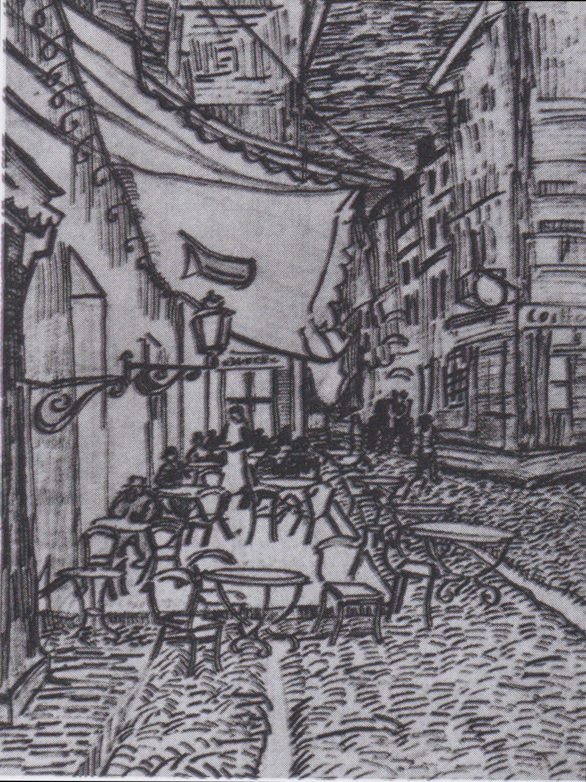 Van Gogh   Terrasse des Cafés an der Place du Forum in Arles am Abend