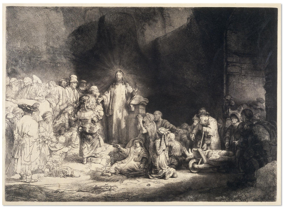 Rembrandt, La Pièce aux cent florins, premier état vers 1648, British Museum