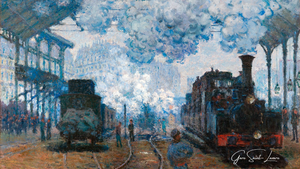 10 Gare Saint-Lazare Ünlü Tablosu – Claude Monet