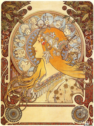 150 Alphonse Mucha'nın Ünlü Tabloları