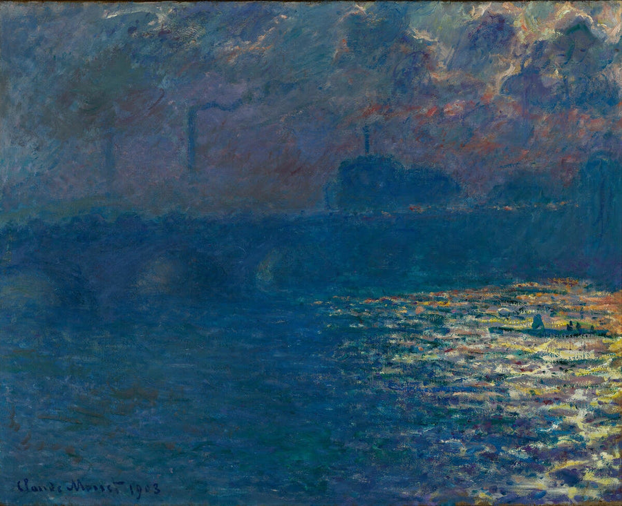 Waterloo Köprüsü, Güneş Işığının Etkisi - Claude Monet