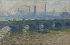 Waterloo Köprüsü, kapalı hava - Claude Monet