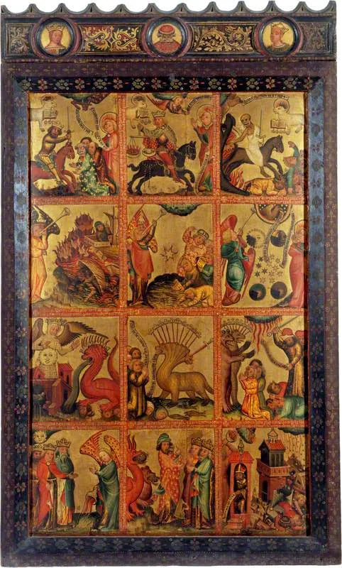 Vahiyden 12 Sahne (triptyk altar, sağ kanat, iç) - Usta Bertram