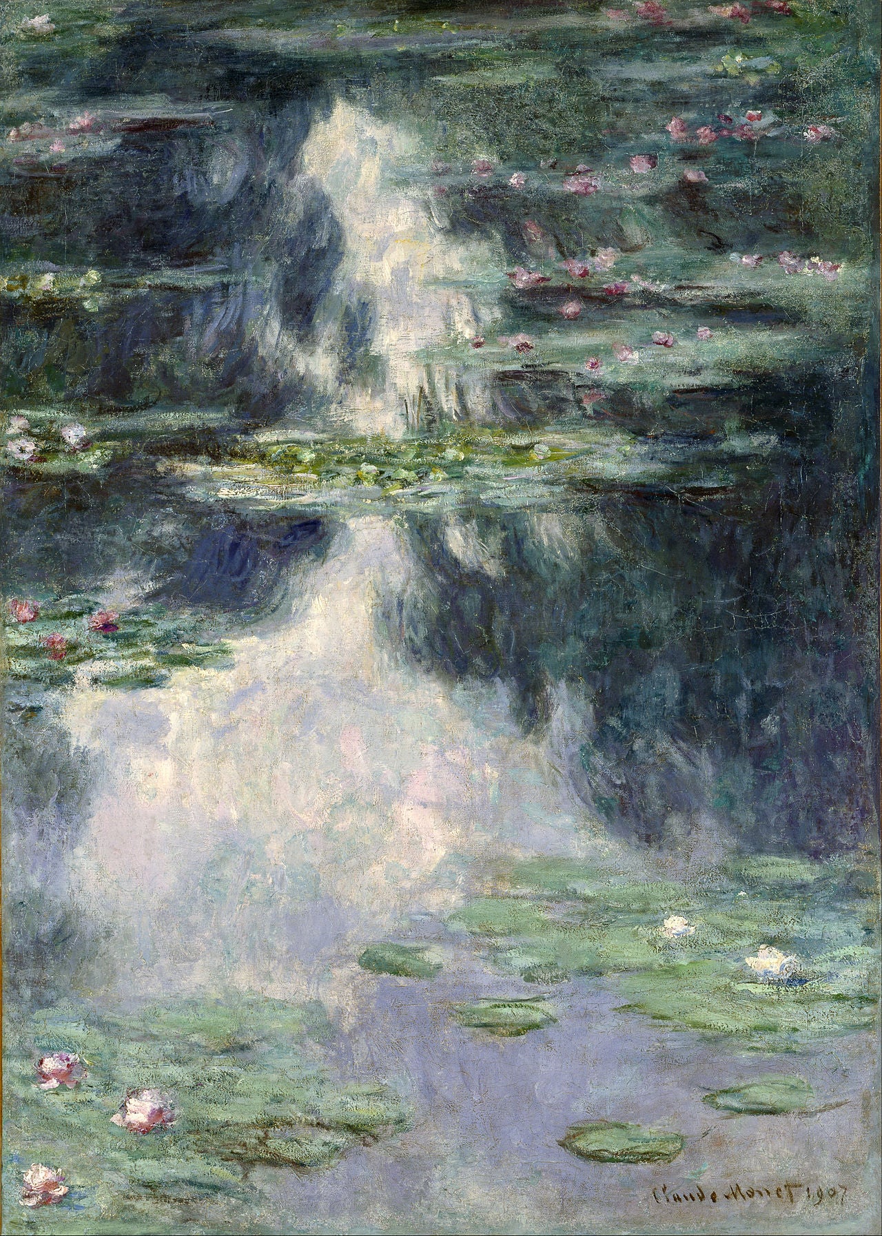 🌿 Nilüfer Gölü – Claude Monet (1907)