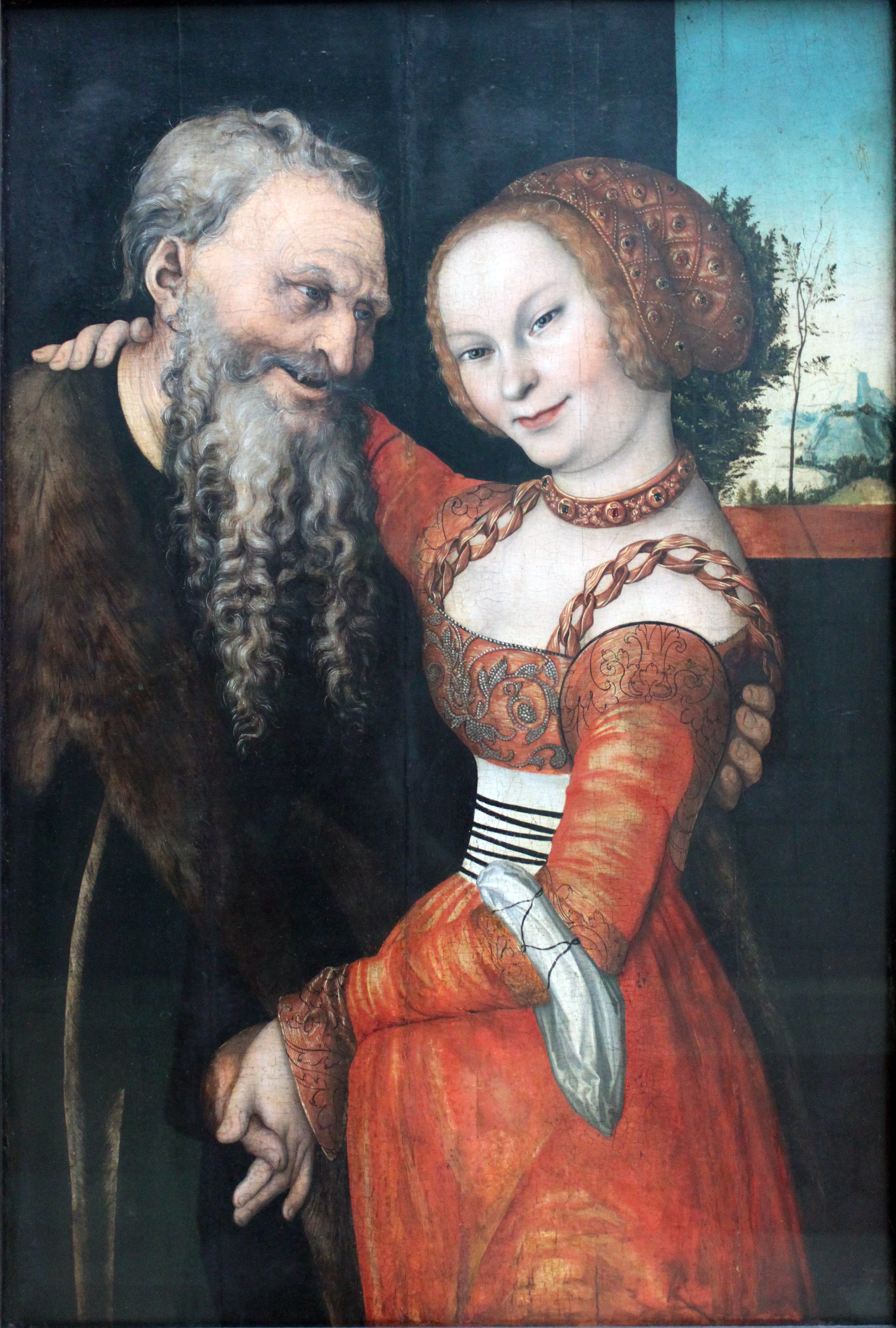 Le couple mal assorti - Lucas Cranach the Elder