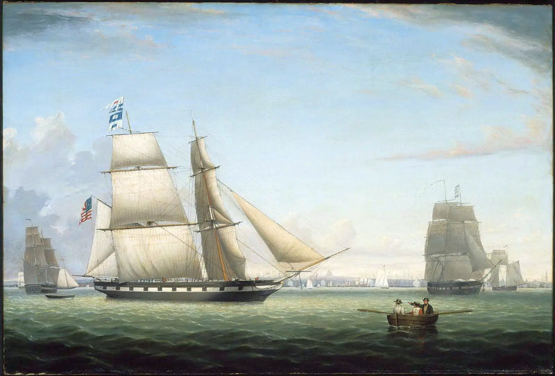 Boston Limanı'ndaki Brick Antelope - Fitz Henry Lane