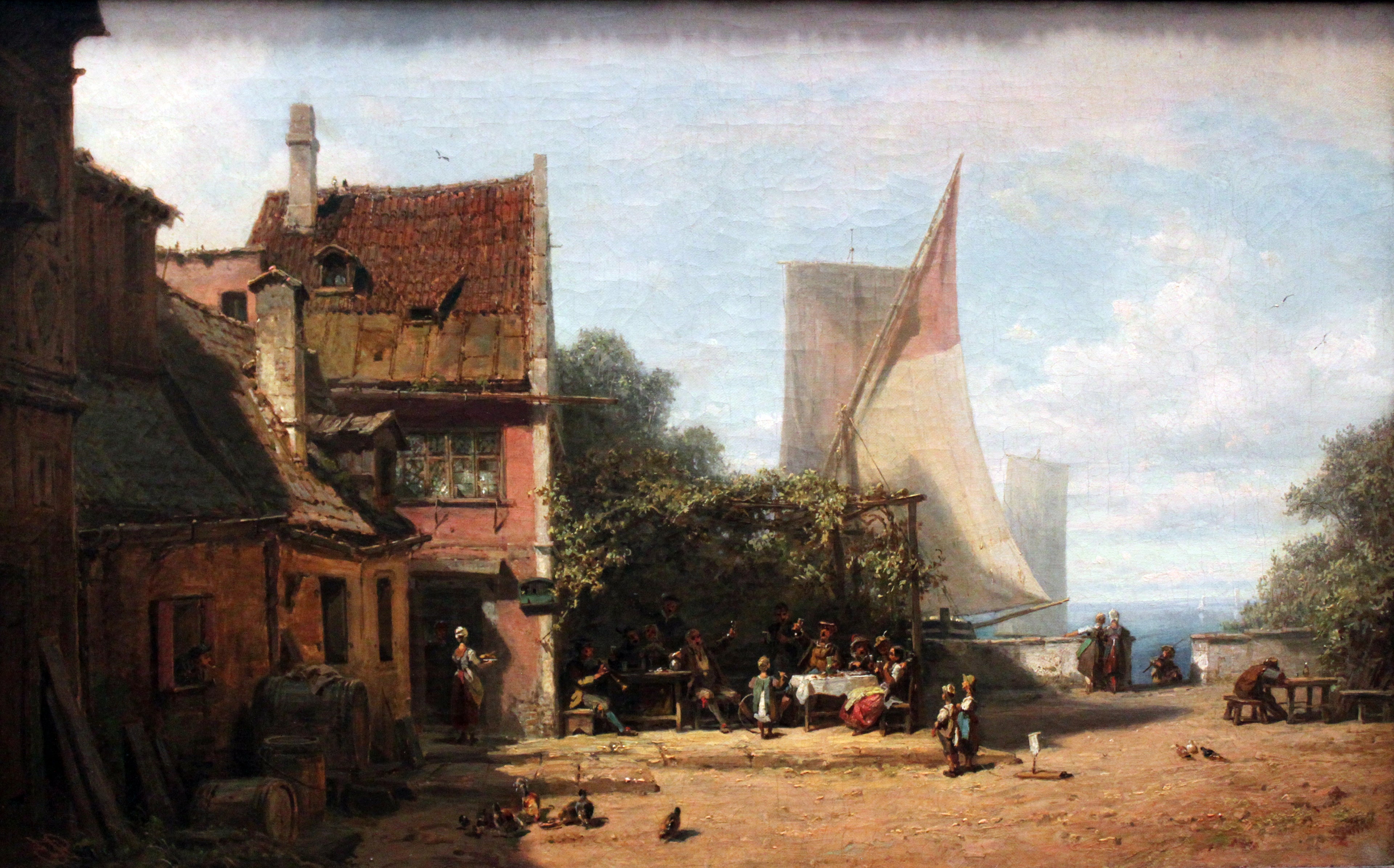 Starnberger Gölü Yakınındaki Eski Taverna - Carl Spitzweg